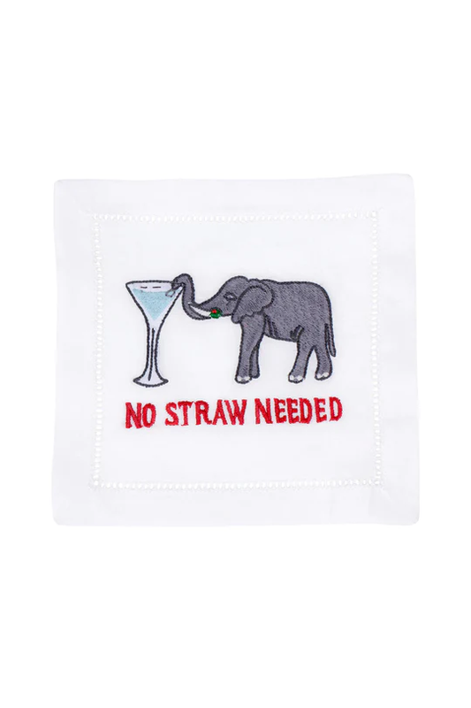 No Straw Needed - Cocktail Napkin