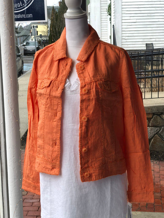 Linen Jacket - Orange
