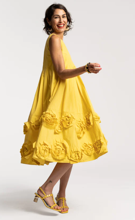 Sunny Flower Dress Yellow