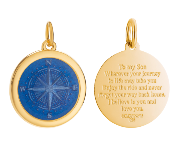 Colby Davis Pendant: GOLD Compass Rose