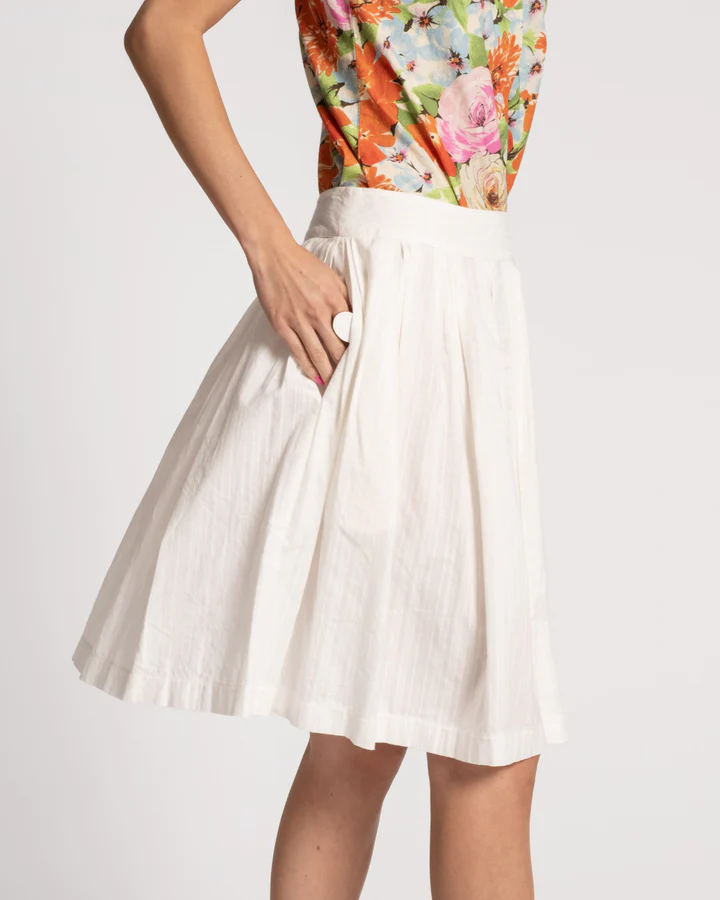 Claire Skirt White