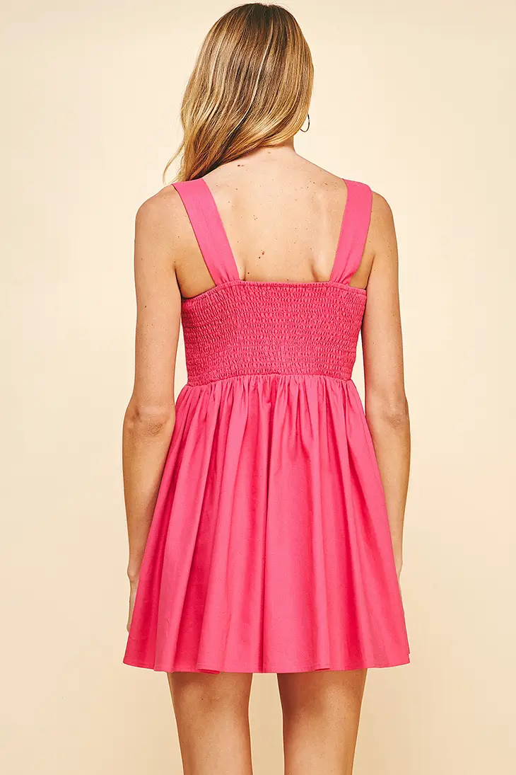 Lilly Dress - Hot Pink